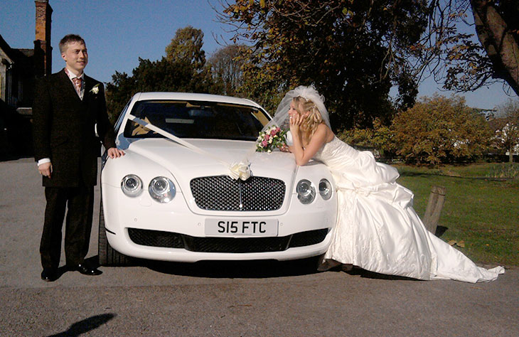 Bentley Flying Spur White local Hire